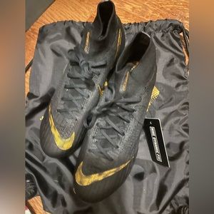 New Nike Mercurial Superfly 6 Elite FG Black size 8.5 AH7365-077 Soccer Cleats